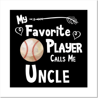 Favorite Player Uncle Love Softball Player Posters and Art